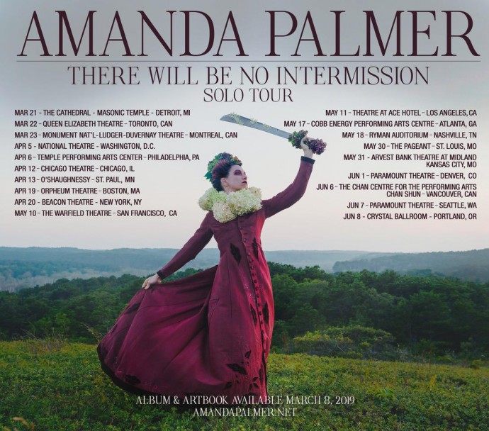 Amanda Palmer: il video di ‘Drowning in the Sound’, estratto da ‘There Will Be No Intermission’, l’atteso nuovo disco di studio presto in arrivo